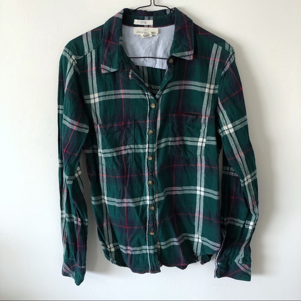 Green H&M Flannel
